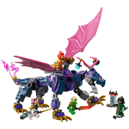 LEGO NINJAGO Rontu The Master Dragon 71842 Toy with 4 Minifigures, Dragon Toy with Posable Tail, Wings, and Stud Shooters