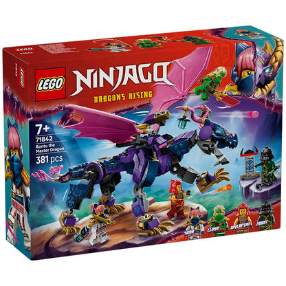 LEGO NINJAGO Rontu The Master Dragon 71842 Toy with 4 Minifigures, Dragon Toy with Posable Tail, Wings, and Stud Shooters