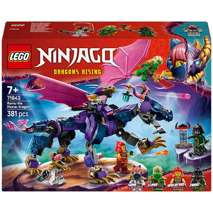 LEGO NINJAGO Rontu The Master Dragon 71842 Toy with 4 Minifigures, Dragon Toy with Posable Tail, Wings, and Stud Shooters