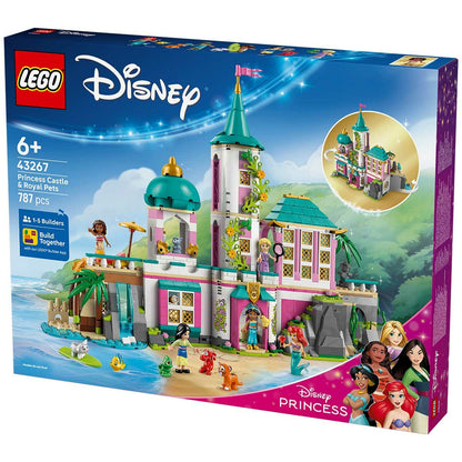 LEGO Disney Princess Castle And Royal Pets 43267 Building Playset with 5 Minidoll Characters and 5 Animal Characters