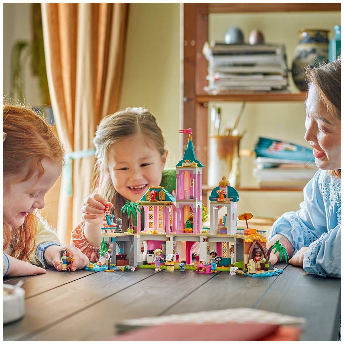 LEGO Disney Princess Castle And Royal Pets 43267 Building Playset with 5 Minidoll Characters and 5 Animal Characters