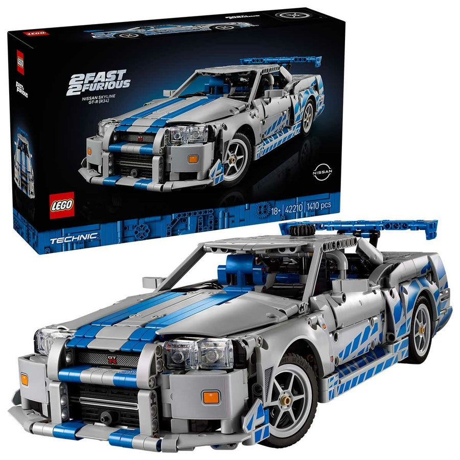 LEGO Technic Nissan Skyline GT-R R34 Building Set 2 Fast 2 Furious Model Car 42110