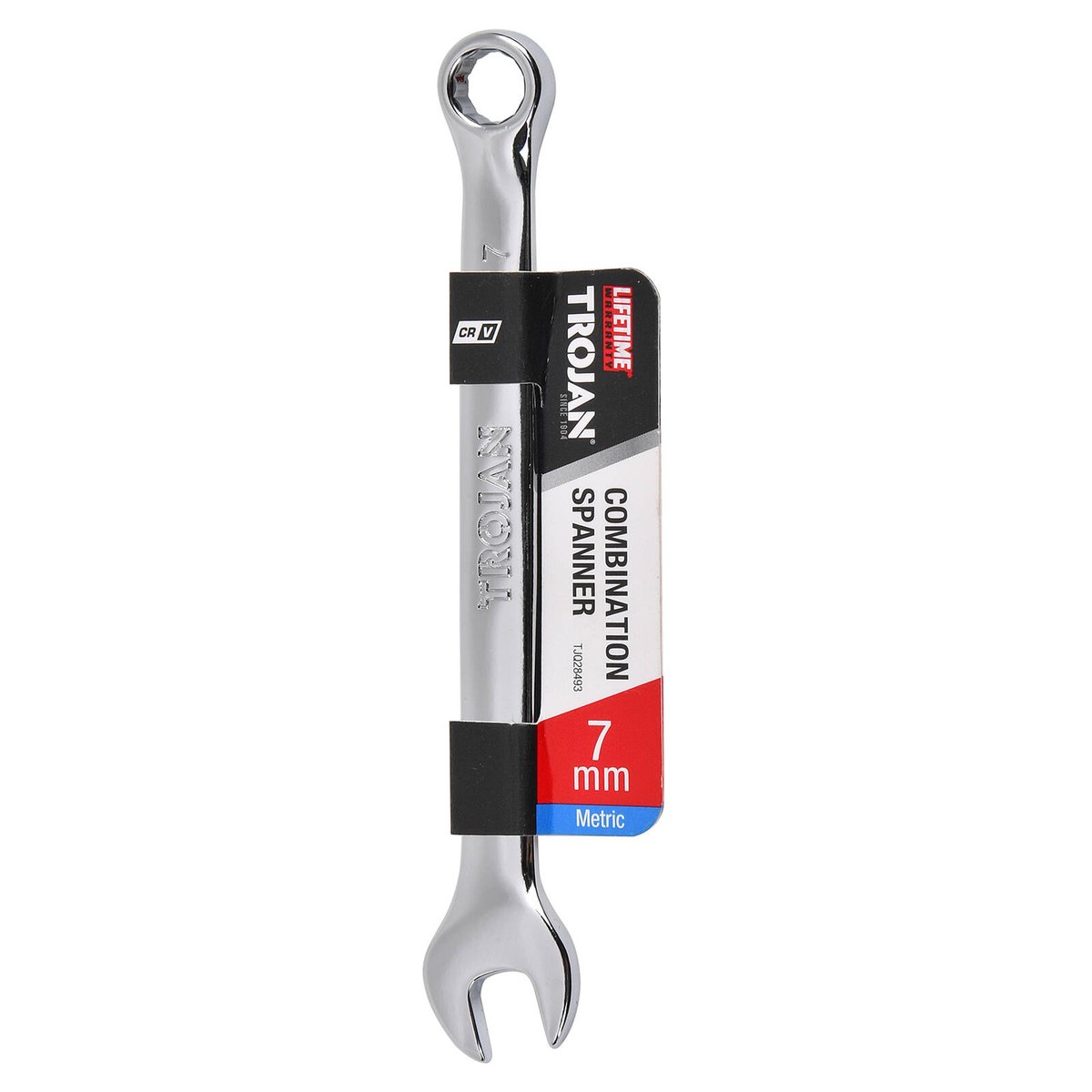 Trojan 7mm Combination Spanner - Polished Chrome Vanadium - Durable Tool - SuperSaverAU - view 2