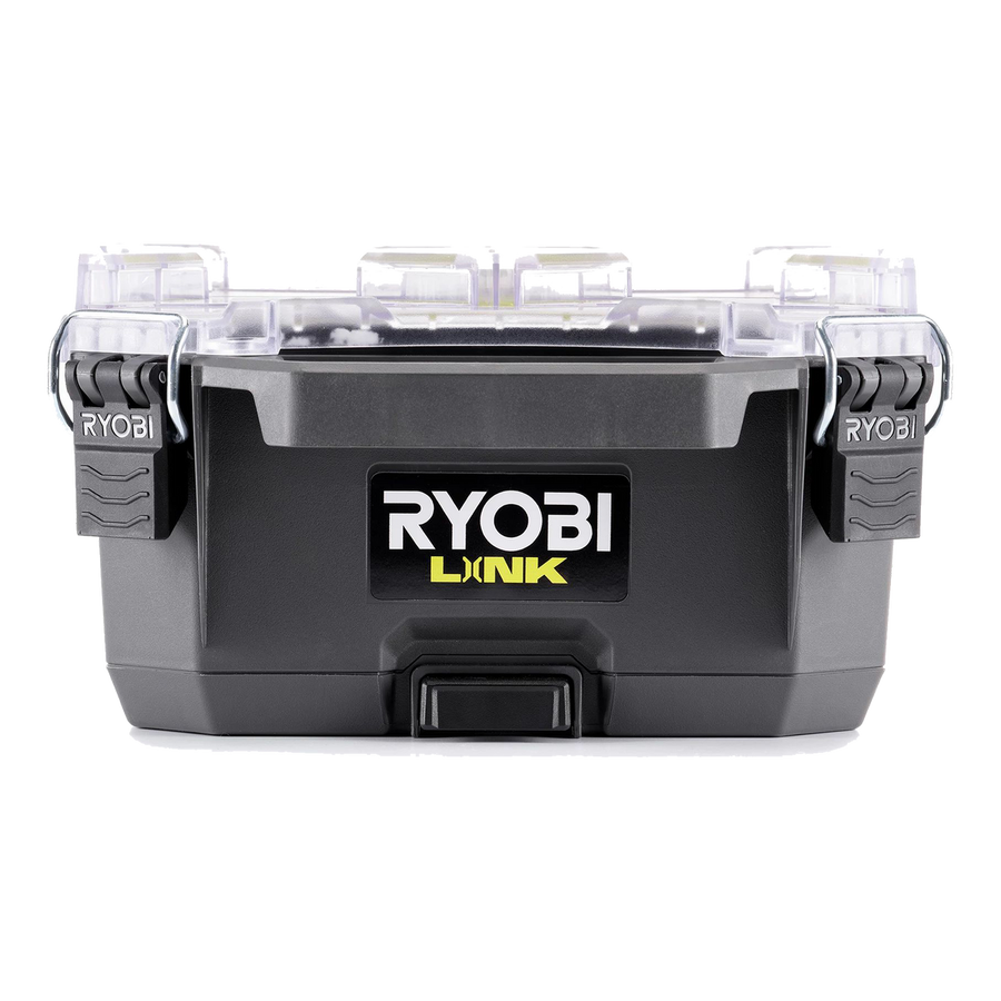Ryobi Link Small Compact Parts Organiser - 267mm x 127mm x 508mm - IP65 Water Resistant - Detachable Bins - SuperSaverAU - view 1