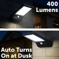 Arlec Black Ritter Sensor Solar Wall Light - 192mm Plastic - 400 Lumens - SuperSaverAU - view 4