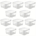 350ml Food Storage Boxes, 10 Pack - 10 x 12 x 4.5 cm, Clear - view 2