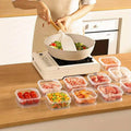 350ml Food Storage Boxes, 10 Pack - 10 x 12 x 4.5 cm, Clear - view 4