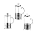 350ml Stainless Steel French Press Coffee Maker Heat Resistant Glass - Coffee Bean Pattern - view 3