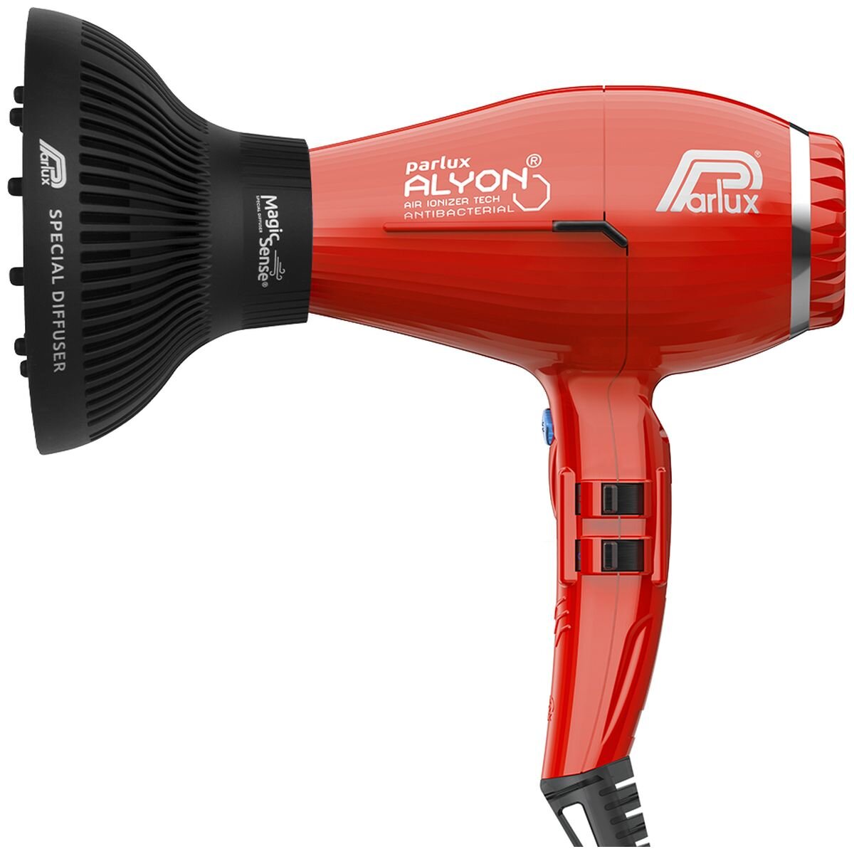 Parlux Alyon Air Ionizer Hair Dryer 2250W - Red - MagicSense Diffuser Pack - 150136