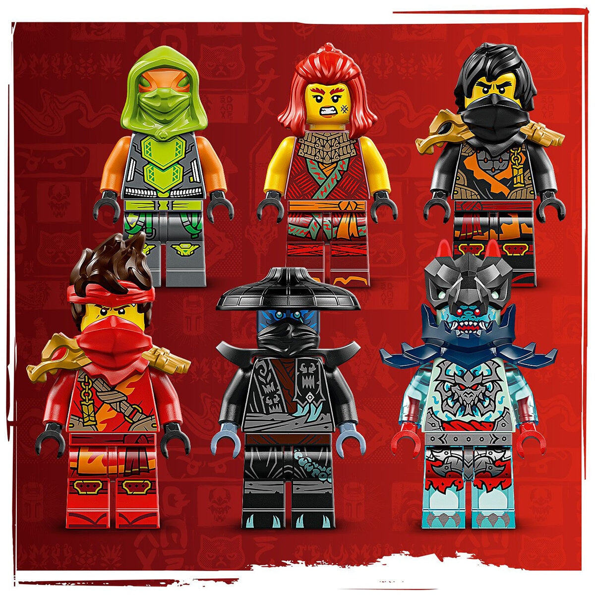 LEGO NINJAGO Ninja Combat Vehicle 71844 561-Piece Set with 6 Minifigures, Kai, Wyldfyre, Cole, Frak, 2 Villains, 24cm Long - SuperSaverAU - view 2