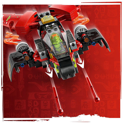 LEGO NINJAGO Ninja Combat Vehicle 71844 561-Piece Set with 6 Minifigures, Kai, Wyldfyre, Cole, Frak, 2 Villains, 24cm Long