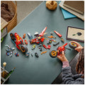 LEGO NINJAGO Ninja Combat Vehicle 71844 561-Piece Set with 6 Minifigures, Kai, Wyldfyre, Cole, Frak, 2 Villains, 24cm Long - SuperSaverAU - view 5