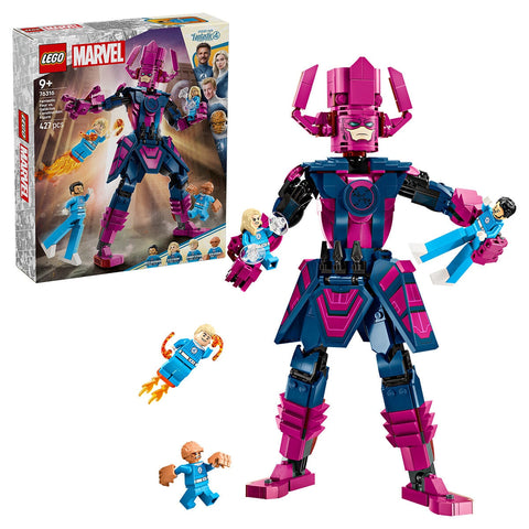 LEGO Marvel Fantastic Four vs. Galactus Construction Figure 76316 | 427 Pieces, Ages 9+, 28 cm Tall Galactus, 4 Minifigures - SuperSaverAU - view 1