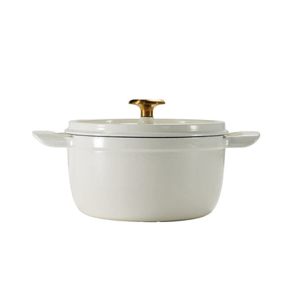 Tramontina Dutch Oven 2 Piece Marshmallow Set, Cast Iron, Porcelain Enamel, Self-Basting Lids, Stainless Steel Knob, 3.7L & 5.6L Sizes