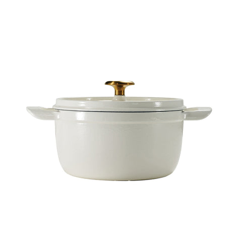 Tramontina Dutch Oven 2 Piece Marshmallow Set, Cast Iron, Porcelain Enamel, Self-Basting Lids, Stainless Steel Knob, 3.7L & 5.6L Sizes - SuperSaverAU - view 2