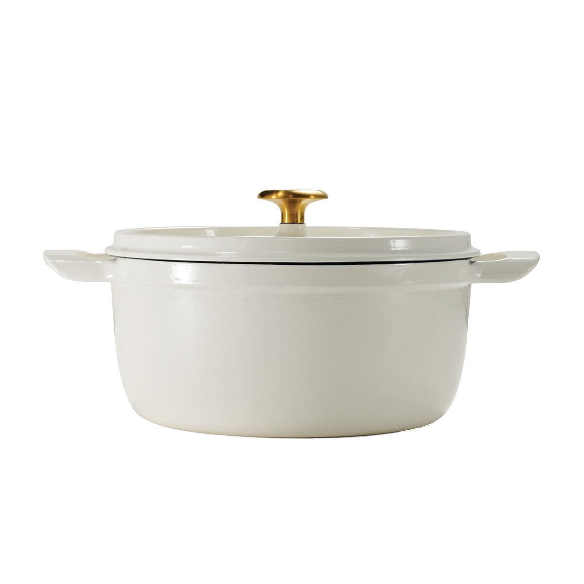 Tramontina Dutch Oven 2 Piece Marshmallow Set, Cast Iron, Porcelain Enamel, Self-Basting Lids, Stainless Steel Knob, 3.7L & 5.6L Sizes - SuperSaverAU - view 3