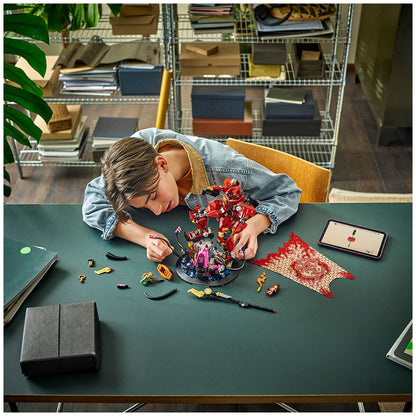 LEGO NINJAGO Fire Knight Mech 71846 Building Kit with Kai Minifigure, Sea Monster Battle Scene, and 996 Pieces