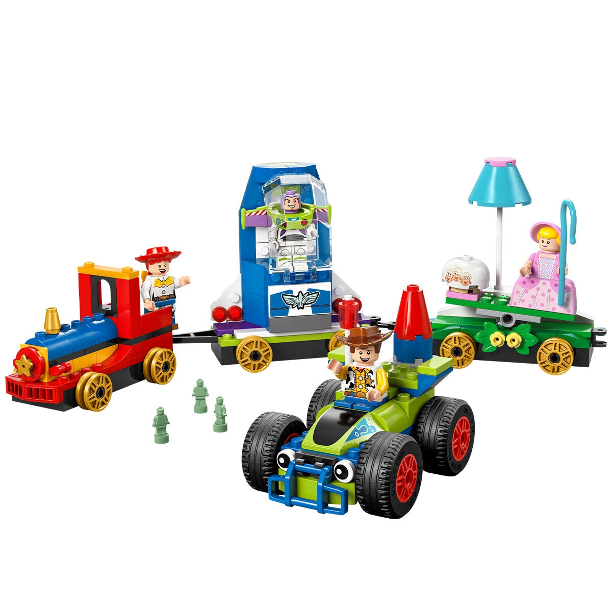 LEGO Disney Toy Story Celebration Train And RC Car 43264 - 206 Pieces, Ages 4+, 32 cm Long, Woody, Jessie, Bo Peep, Buzz Lightyear