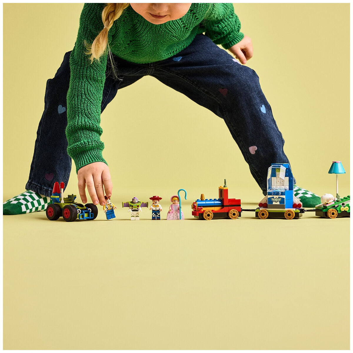 LEGO Disney Toy Story Celebration Train And RC Car 43264 - 206 Pieces, Ages 4+, 32 cm Long, Woody, Jessie, Bo Peep, Buzz Lightyear
