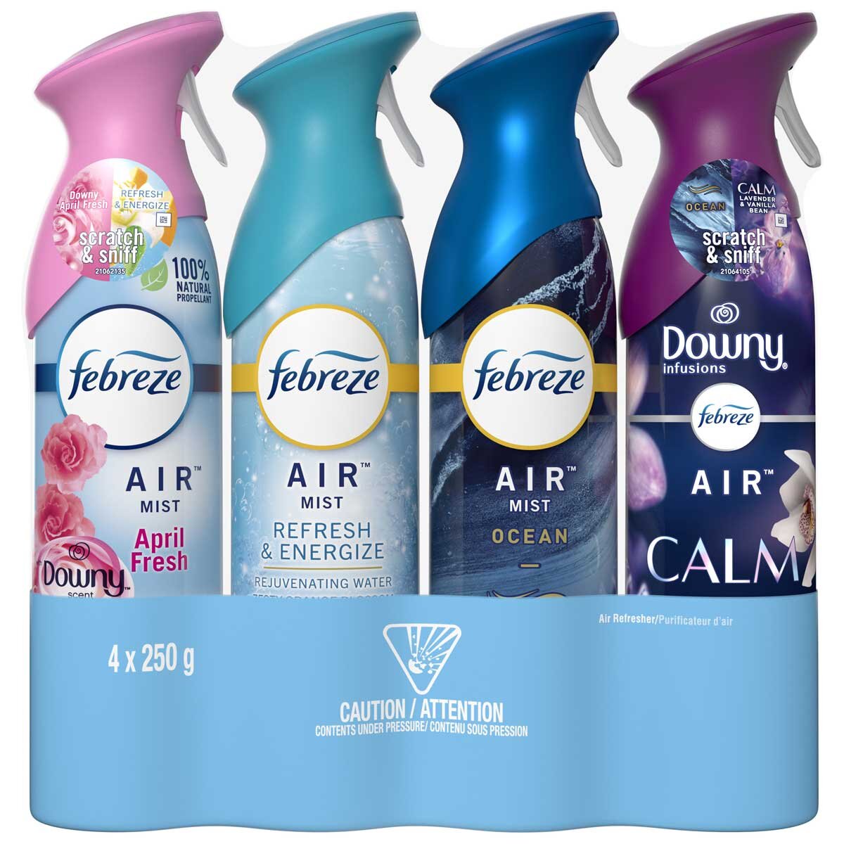 Febreze Air Pack 4 x 250g Mixed Packs Fresh