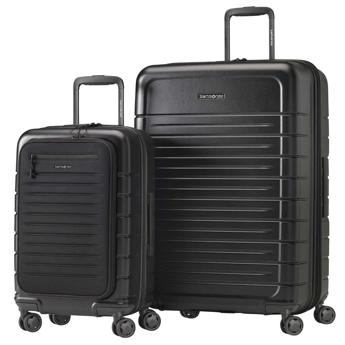 Samsonite Variate 2 Piece Luggage Set Black, Large & Carry On, TSA Lock, 10 Year Warranty - SuperSaverAU - view 1