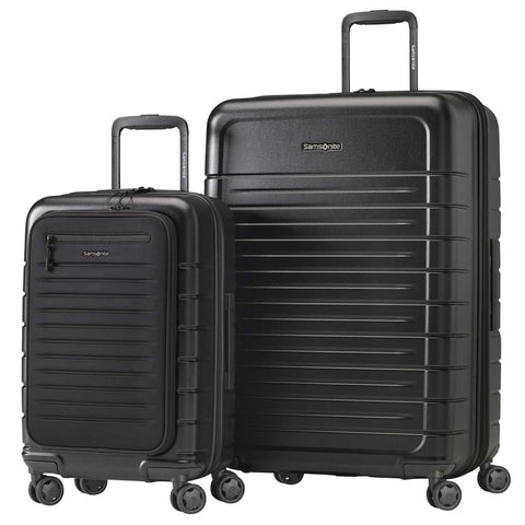 Samsonite Variate 2 Piece Luggage Set Black, Large & Carry On, TSA Lock, 10 Year Warranty - SuperSaverAU - view 1