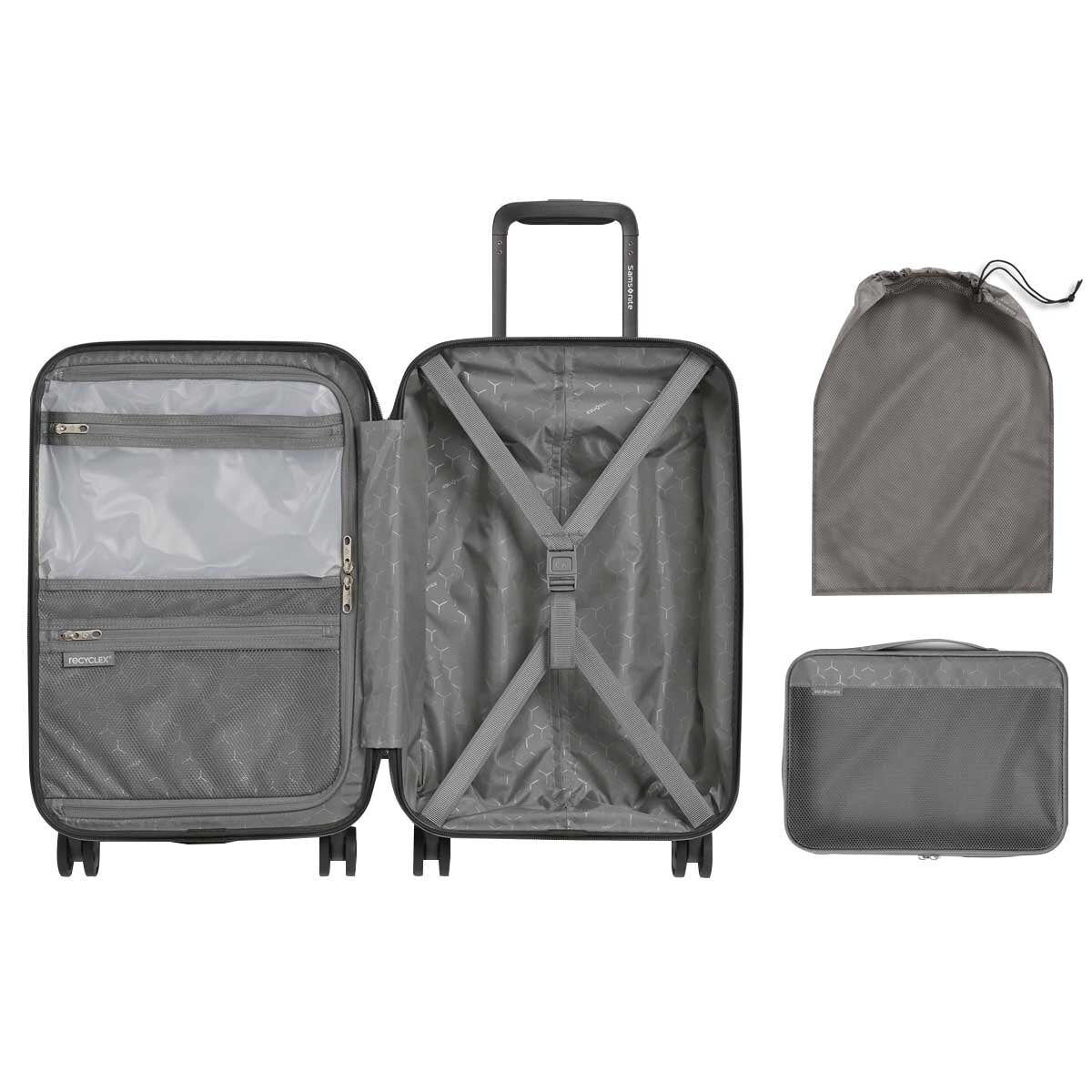 Samsonite Variate 2 Piece Luggage Set Black, Large & Carry On, TSA Lock, 10 Year Warranty - SuperSaverAU - view 6