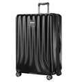 Ricardo Pacific Palisades Large Upright Luggage Black 100% Polycarbonate TSA Locks & Ergonomic Handle - SuperSaverAU - view 1