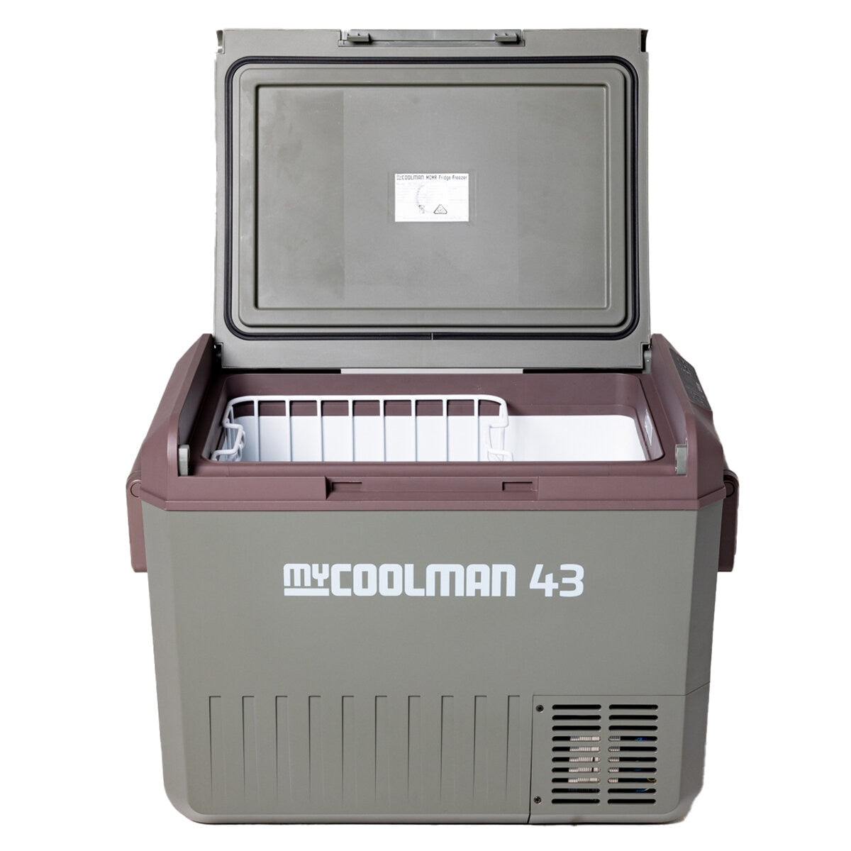 myCOOLMAN 43L Recreational Single Zone Fridge with Bluetooth Control, Turbo Mode, Dual Coloured Lighting, and 12/24V Compatibility