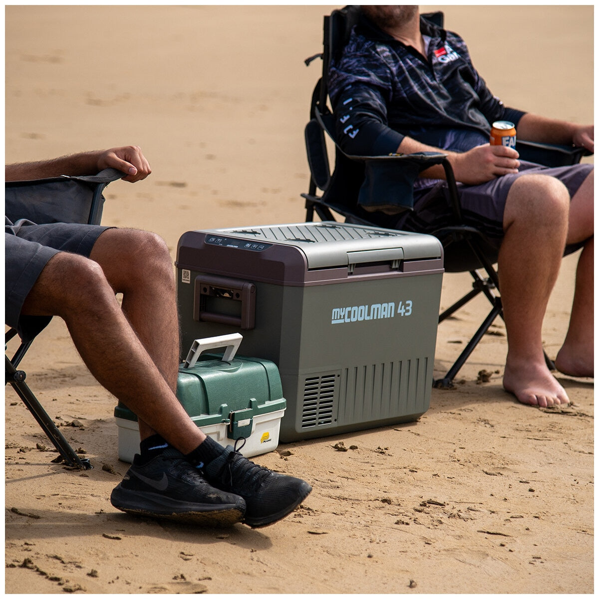 myCOOLMAN 43L Recreational Single Zone Fridge with Bluetooth Control, Turbo Mode, Dual Coloured Lighting, and 12/24V Compatibility