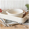 over&back Aspirations Bakeware 2 Piece Set - Stoneware Rustic Chic Bakers, Oven To Table, Microwave & Dishwasher Safe - SuperSaverAU - view 1