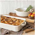 over&back Aspirations Bakeware 2 Piece Set - Stoneware Rustic Chic Bakers, Oven To Table, Microwave & Dishwasher Safe - SuperSaverAU - view 6