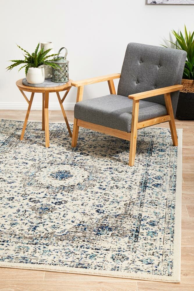 Rug Culture Evoke Medium White Polypropylene Rug 230x160cm - Power Loomed - EVO251WHI230X160