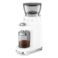 Smeg 50's retro style coffee grinder - white - 240g bean hopper - 50 grinding steps - CGF03WHAU