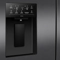 Hisense 640L Quad Door Fridge - Dark Stainless Steel - Non-Plumbed Ice and Water Dispenser - HRCD640TBW