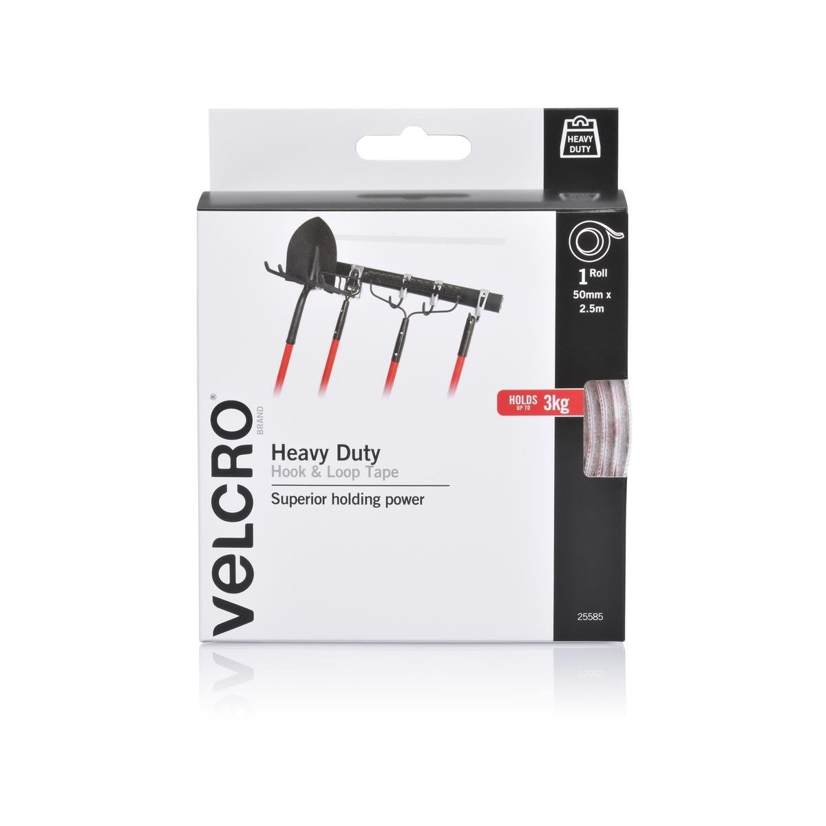 Velcro Brand Heavy Duty Tape - 50mm x 2.5m - Nylon - Peel and Stick - SuperSaverAU - view 1