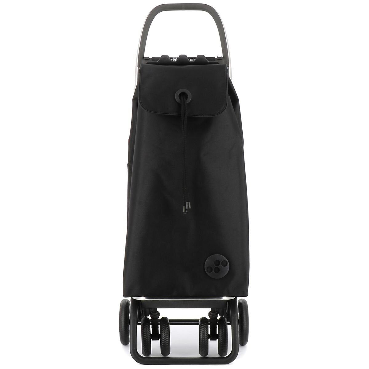 Rolser I-Max 4-Wheel Folding Trolley - Multifunctional Hook, Zippered Rear Pocket, Black - R-IMX306-1023