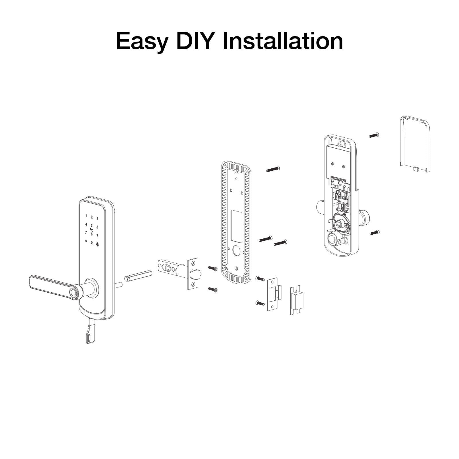 Orion Grid Connect Smart Wi-Fi Entrance Lock Aluminium (DL031HA)
