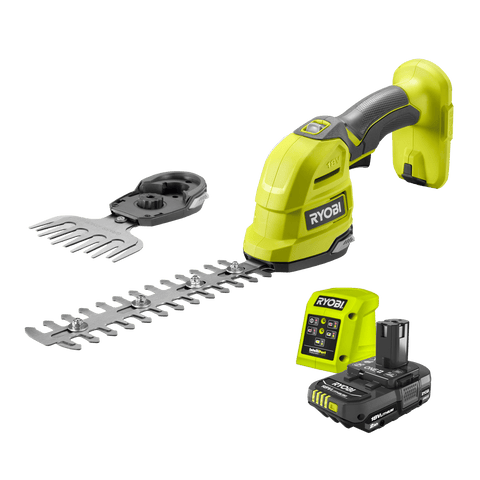 Ryobi 18V ONE+ Hedge and Grass Shears Cordless Kit, 200mm Blade, 2.0Ah R18HTR132