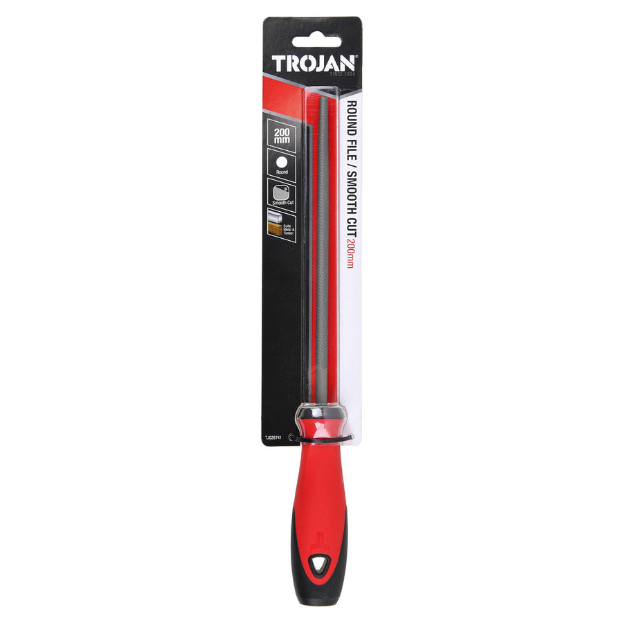 Trojan 200mm Single Cut Round File