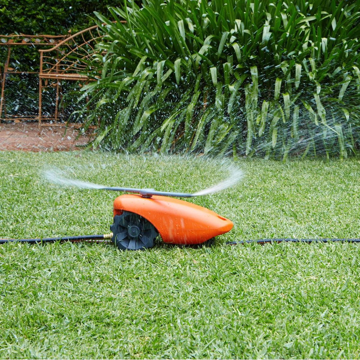 Pope Water Tractor Sprinkler ABS Orange 10m Coverage Self-Travelling