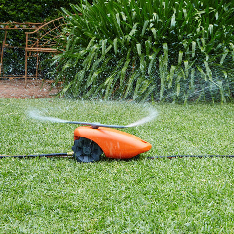 Pope Water Tractor Sprinkler ABS Orange 10m Coverage Self-Travelling