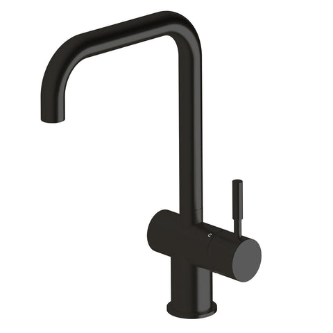 Sussex Taps Voda Square Neck Mixer Tap - Matte Opium Black, 4 Star Water Rating - VSMQ-58