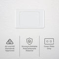 Deta Blank Wall Cover Plate - Polycarbonate - 118mm - Attractive Design - SuperSaverAU - view 2