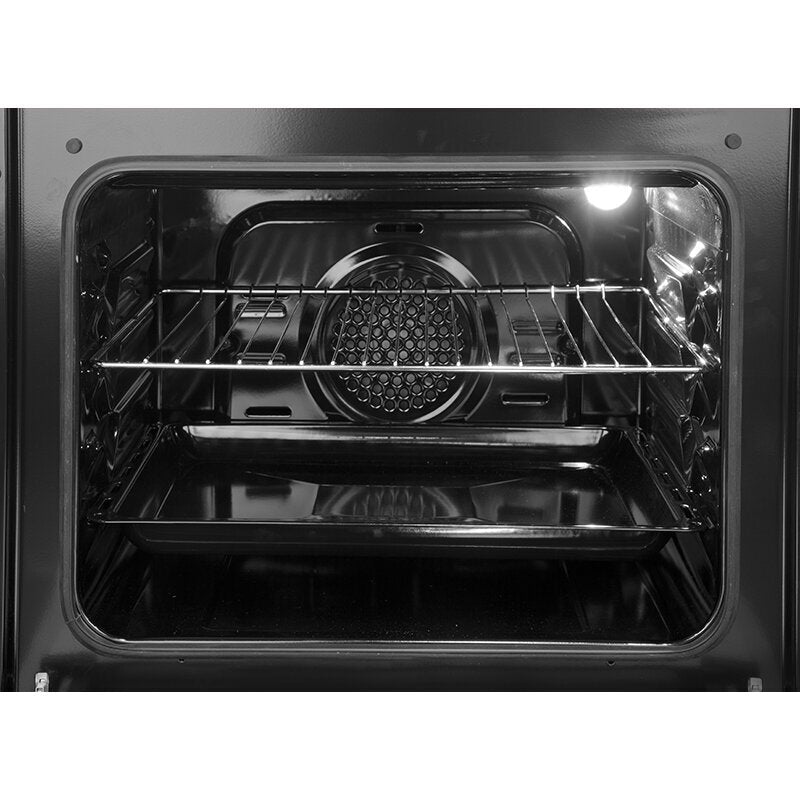 Artusi 60cm Multi Function Electric Built-In Oven - 65L, Triple Glazed Door, Black Glass Fascia - PAO610B