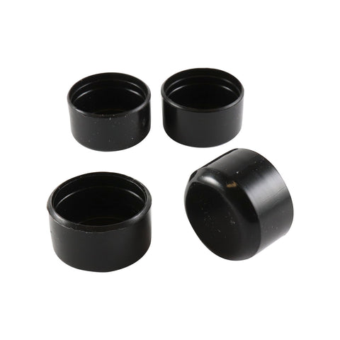 Surface Gard 25mm Black Round Plastic External Chair Tip - 4 Pack