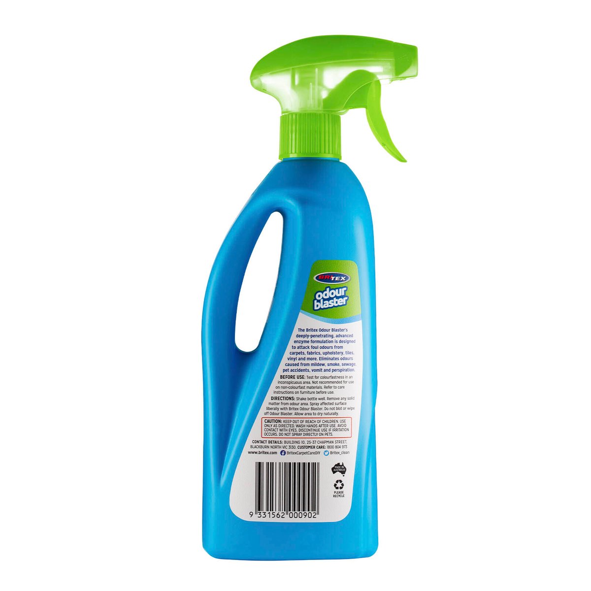Britex Odour Blaster - 500ml - Enzyme Formula - Safe for Fabrics - SuperSaverAU - view 2