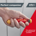 Wiha PocketMax Electric Screwdriver Bit Magazine - 4 SlimBits - VDE Insulated - 75 mm - Yellow/Red - SuperSaverAU - view 5