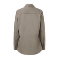 Citeco Women's Khaki Long Sleeve Shirt - 100% Cotton, Size 16