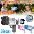 36-Hole Automatic Gatling Bubble Machine - Black - view 2